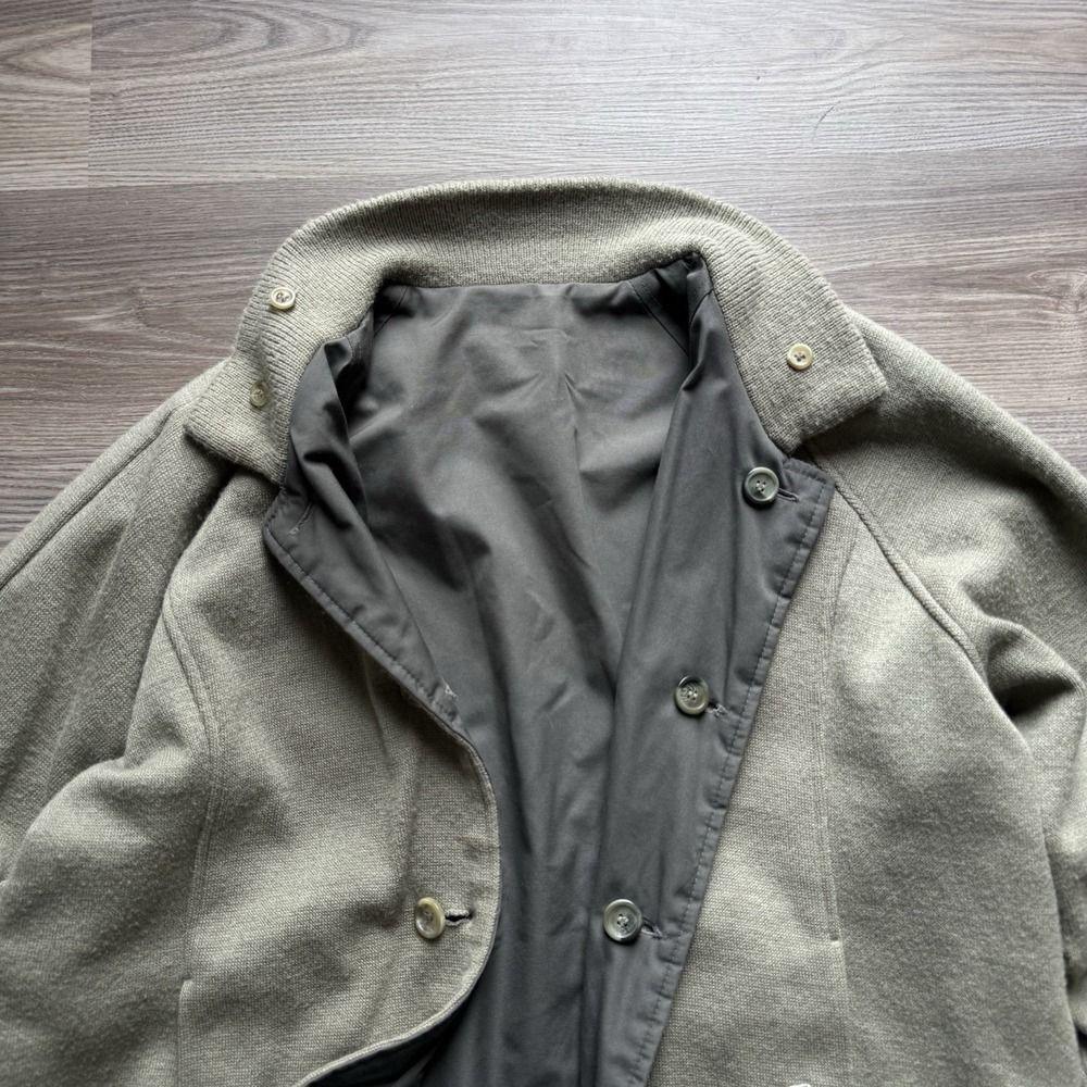 Vintage Lacoste‎ Izod Reversible Knit Cardigan Nylon Windbreaker Jacket L - Picture 2 of 9